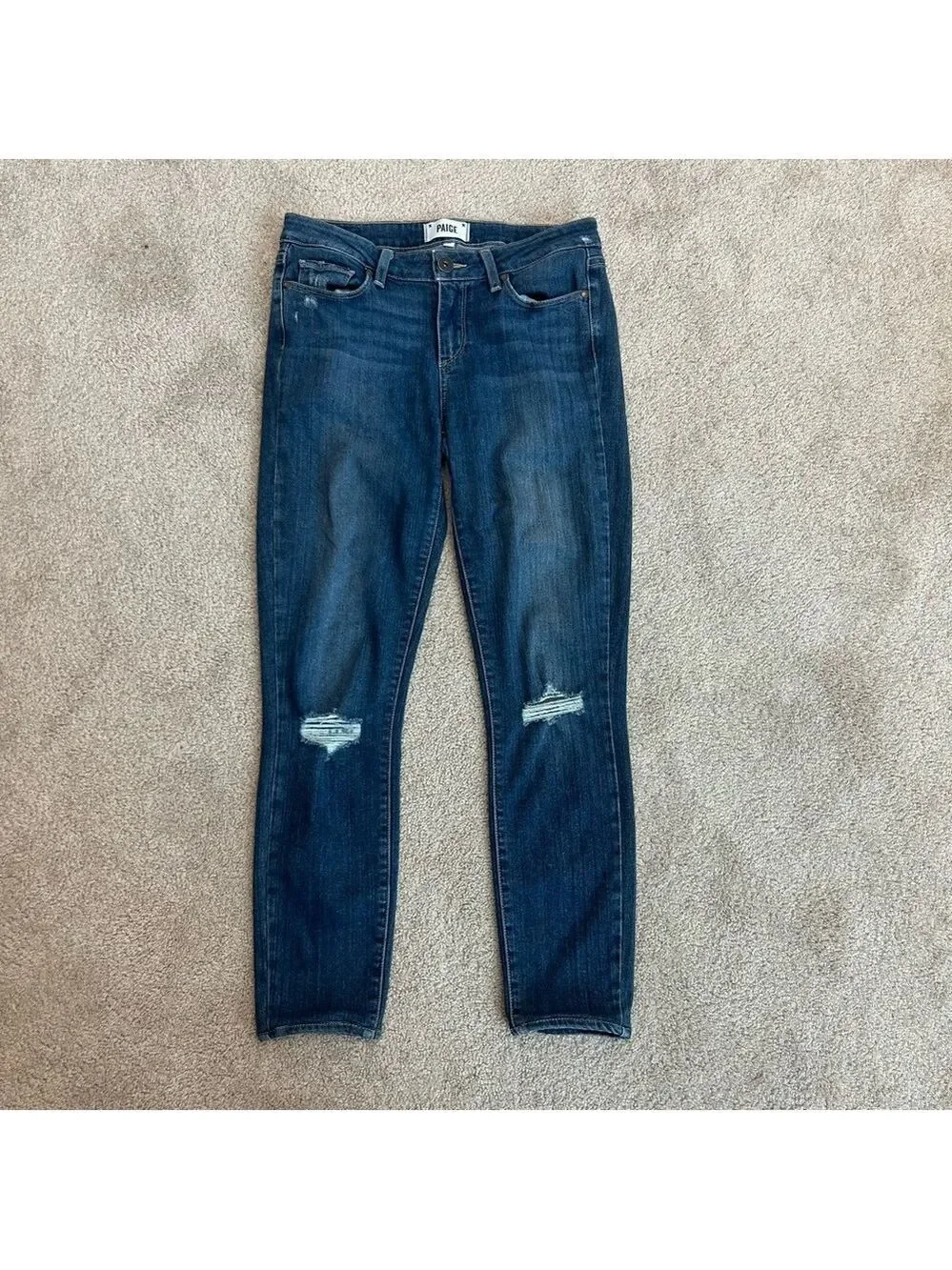 Paige distressed Verdugo Ultra Skinny Jeans Sz 29
